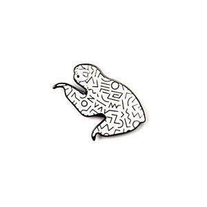 Enamel Pin Custom Lapel The White 90s Sloth Hat Pin